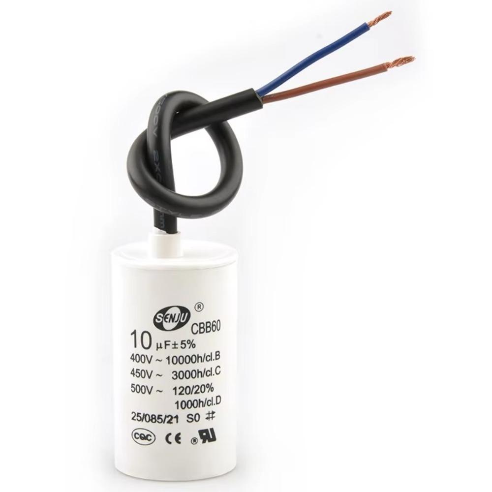 Capacitor de Partida para Motor 450V Capacitor Redondo para Bomba d'Água Capacitor Confiável para Máquina de Lavar