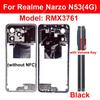 Middle Frame Housing For Realme Narzo N53 N55 N63 4G Middle Housing Holder Middle Frame Housing Cover Replacement