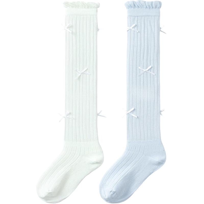 

Balabala Girls Summer Mesh Anti-Mosquito Mid-Calf Socks (2-Pack) 140