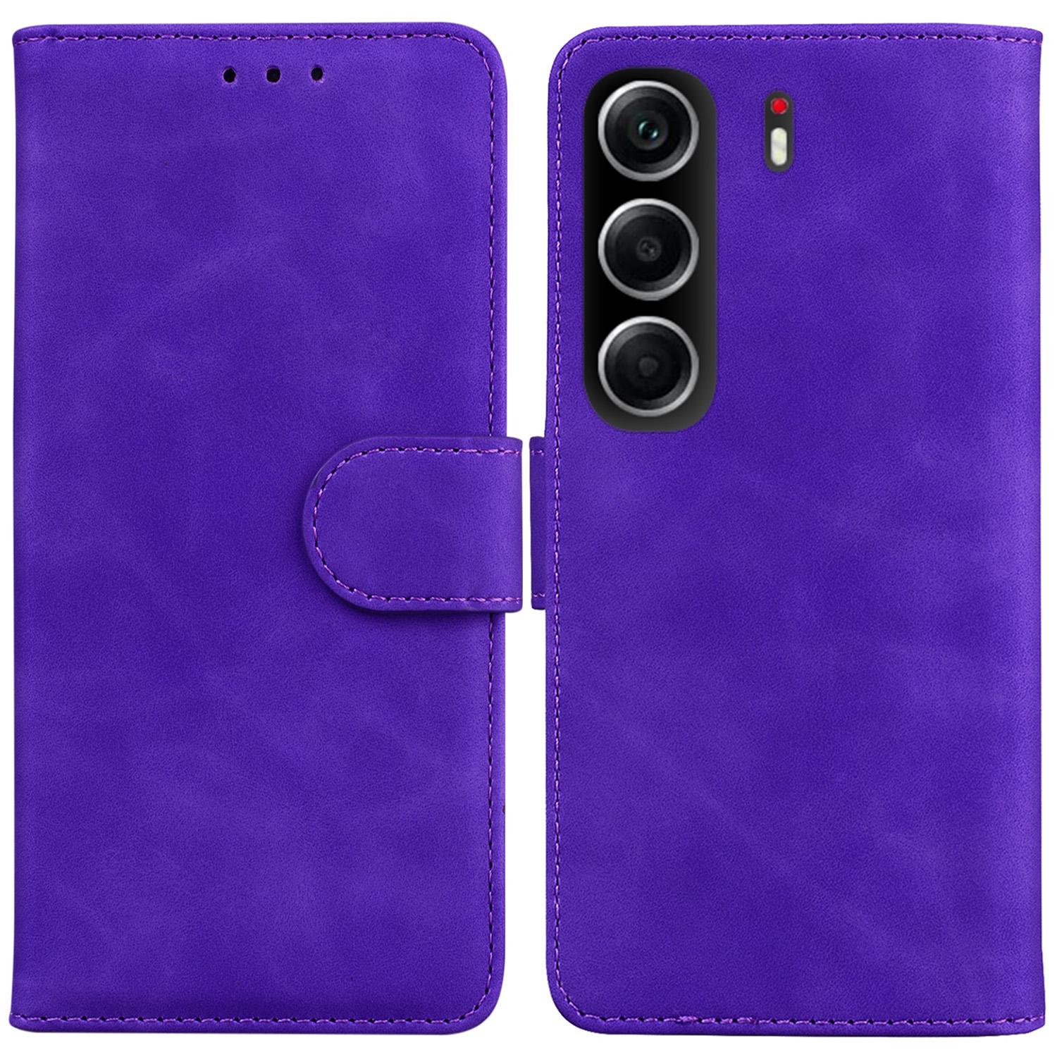 

For TECNO Camon 40 4G Case Solid Color Leather Wallet Phone Cover F
