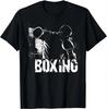 Black Tee with Powerful Boxer Cutout BOXING Edition Tshirt  Graphic T Shirts Cotton Men Clothing Tops Camisetas Streetwear