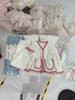 Women's Sweet Style Coral Fleece Pajamas Set with Rabbit Head Jacquard and Bowknot, Thickened for Autumn and Winter 2025.