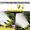 1PC  Agriculture Atomizer Nozzles Home Garden Lawn Water Sprinklers Farm Vegetables Irrigation Spray Adjustable Nozzle Tool