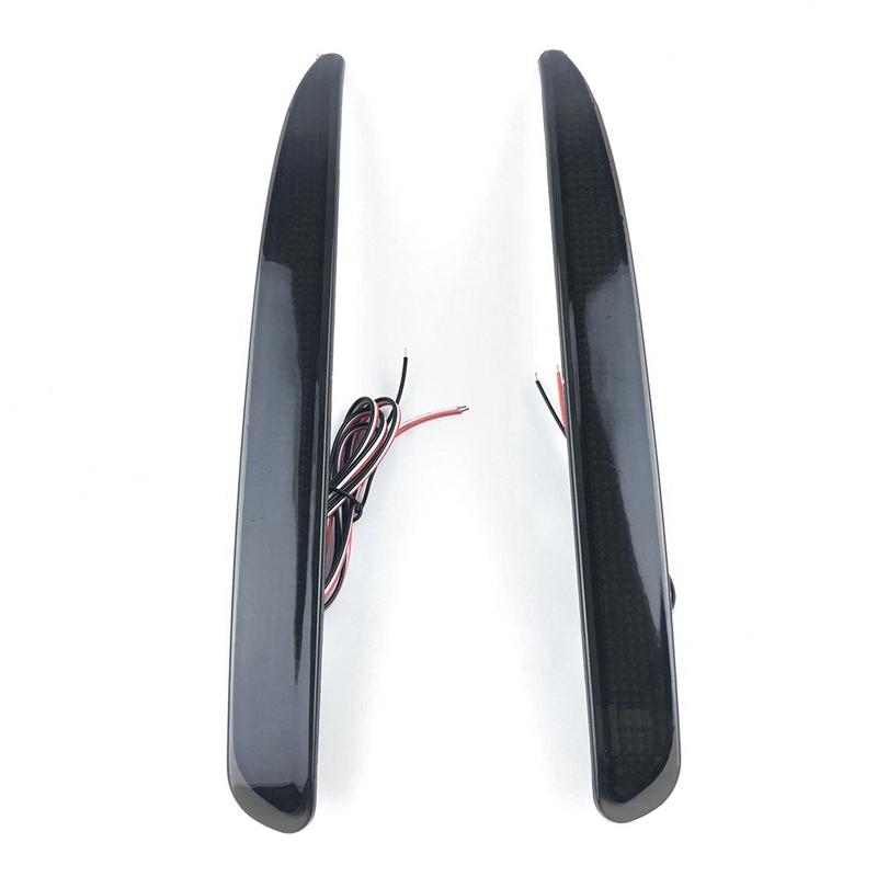 Precise 1Pair Rear Bumper Light Smoked Lens LED Rear Bumper Reflector Tail Brake Stop Light For Mazda 6 2003-2008