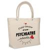 Beach Bag - PLANETEE - Insulated Bag of a Beloved Psychiatrist - Cotton - Large Capacity - Printed In France