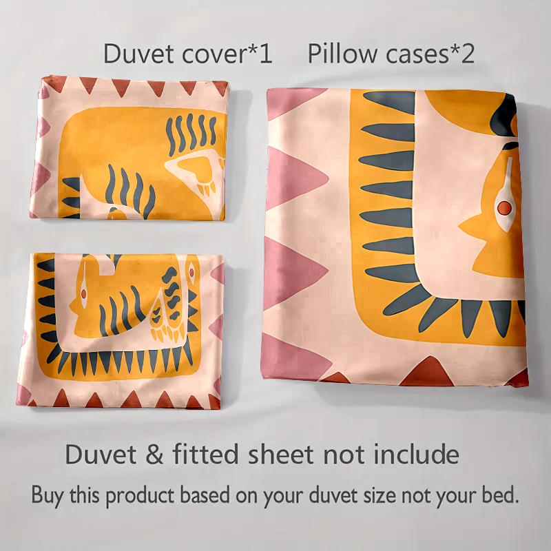 Abstract animal design. Bedding Duvet cover sets Duvet covers Pillowcases gifts (1 * Duvet Cover 2 * Pillowcases, without duvet insert)