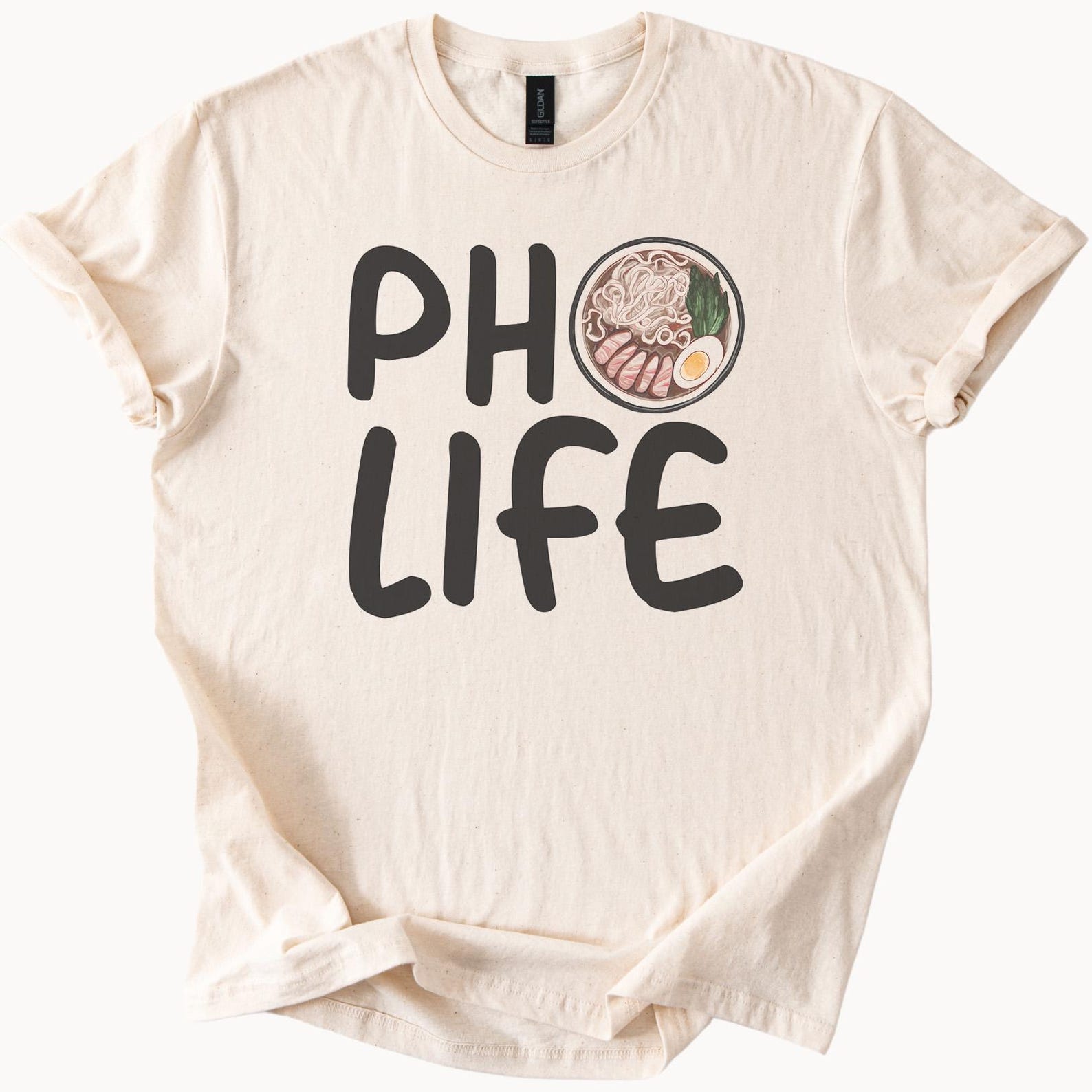 Pho Life Graphic T Shirt Cute Noodle Bowl Foodie Shirt Ramen Lover Asian Food Graphic Tee Fun Pho Noodle Soup Shirt Gift Idea 130