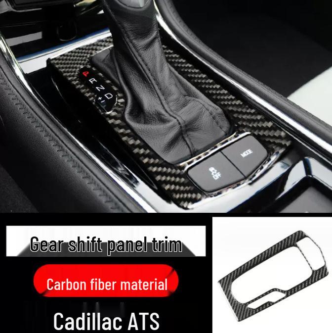 Cadillac ATSL Kohlefaser Interieurverkleidung: Konsole, Schalthebel, Luftauslass-Aufkleber