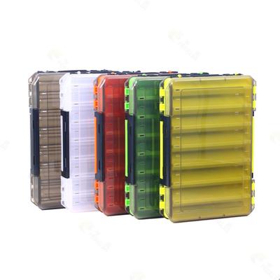 Lure  Bait  Storage  Box Double-sided 14  Fishing Gear Accessories Multifunctional Beads Earrings Necklace Storage Containers