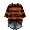 Women's Round Neck Printed Lightweight Casual Tops for Spring and Summer Daily Wear