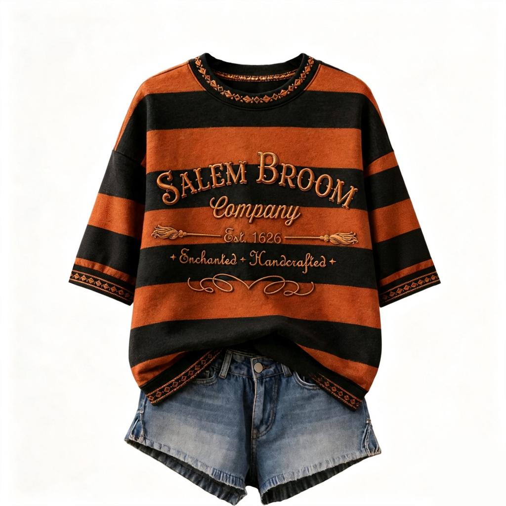 Women's Round Neck Printed Lightweight Casual Tops for Spring and Summer Daily Wear