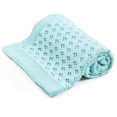 Manta de bambu openwork freshwind, 100x80 cm, menta