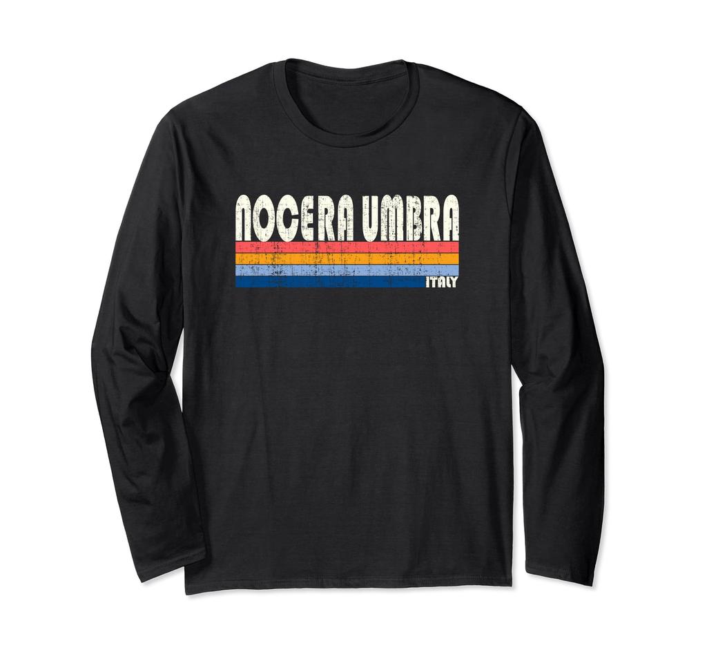 Nocera Italian retro 70s and 80s style long sleeve Umbra, T-shirt