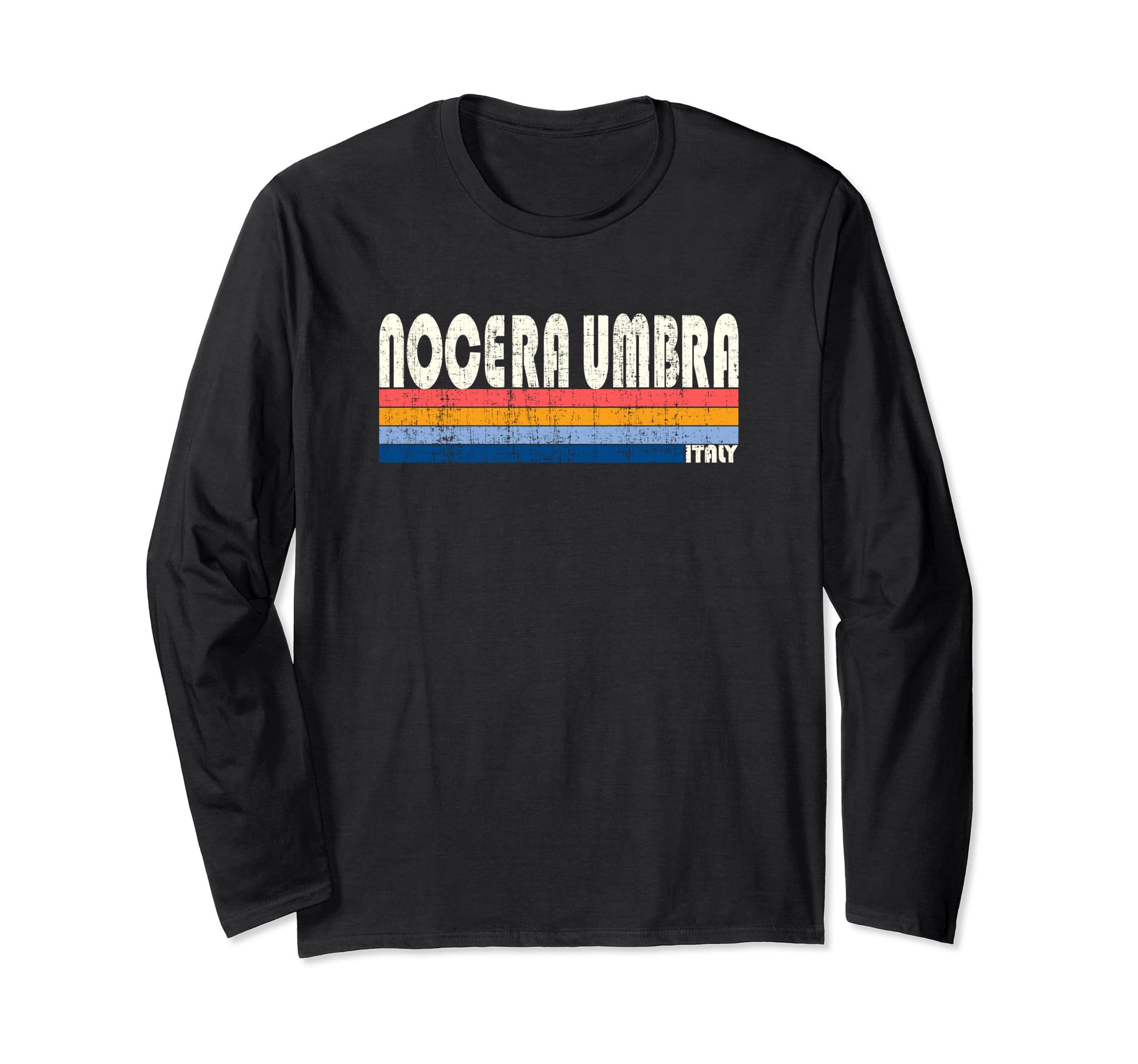 

Nocera Italian retro 70s and 80s style long sleeve Umbra, T-shirt чёрный