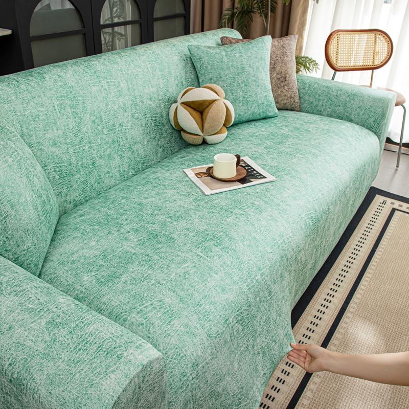 

Stretch Jacquard Couch Cover Universal Sofa Covers With Elastic Bottom Dog Cat Pets Friendly Washable Furniture Protector 1Pc Small(90-140cm)1pc
