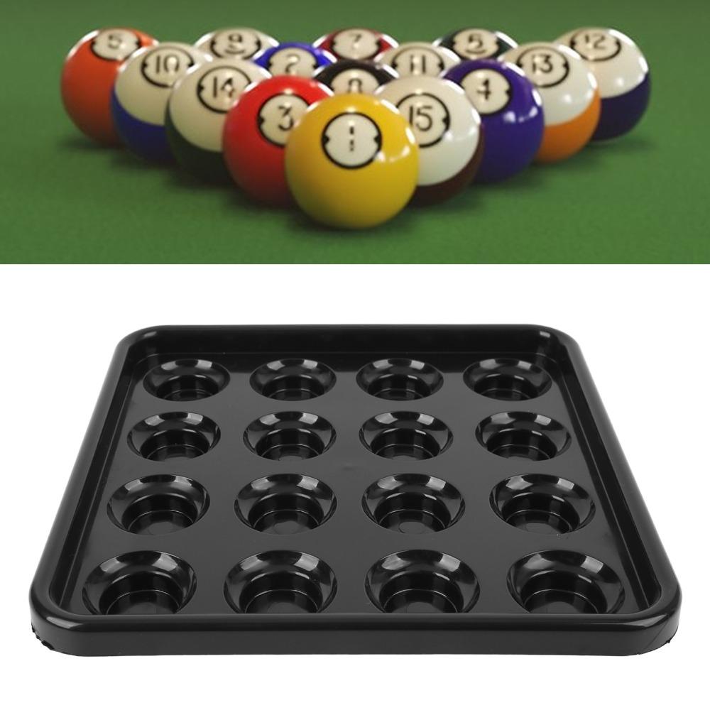 Black Pool Ball Tray 16 Holes Billiard Storage Tray Billiard Ball Plate  Pub Use