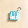 1Pcs Sensory Stress Relief Keychain 3D Printed Mini Piano Keyboard Clicker Fidget Toy Office Desktop Decor Souvenir Gift