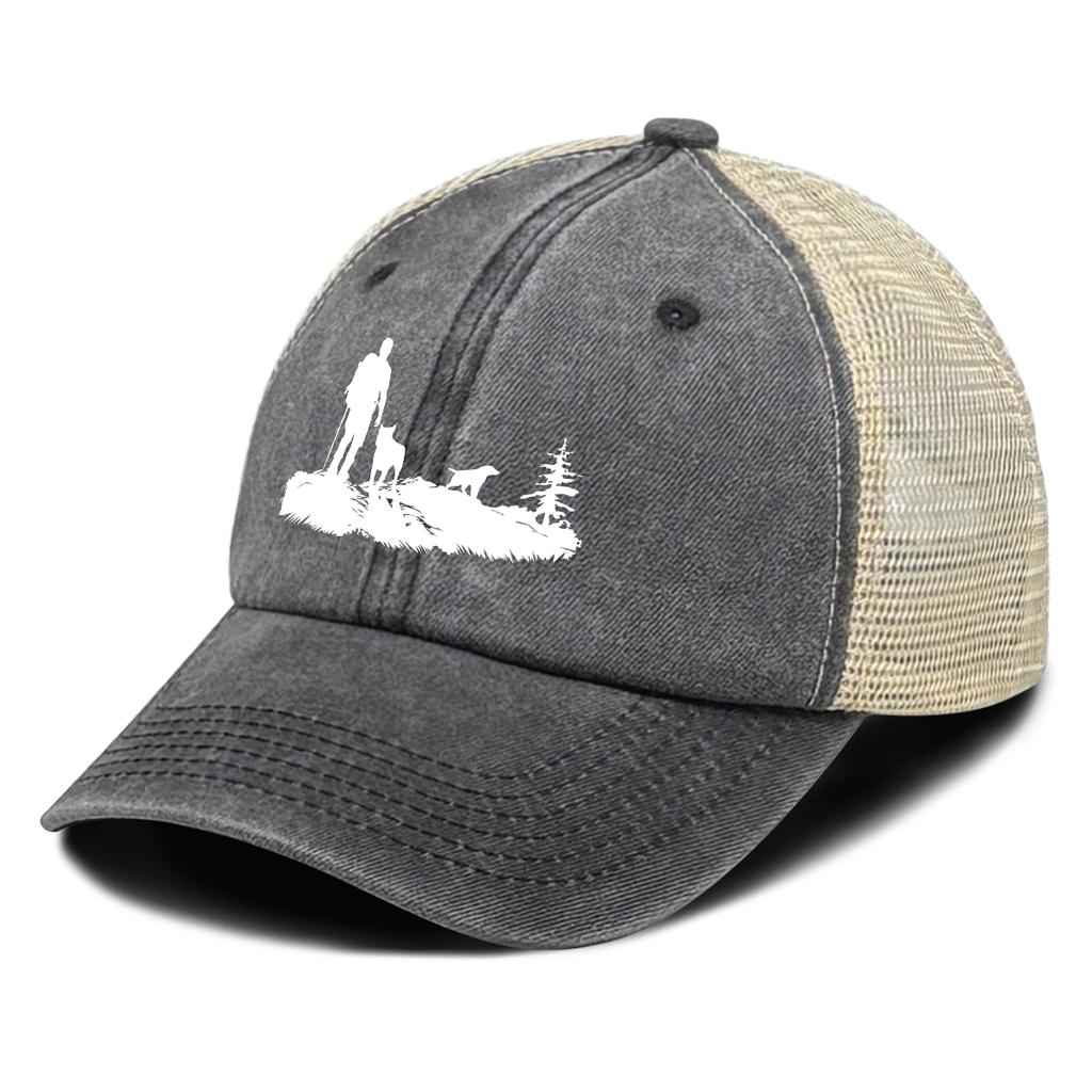 White Explorer Dog Printed Baseball Hat Adjustable All Season Simple Snapback Cap For Unisex Women Daily Wear Camping Golf