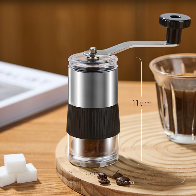 

Домашняя кофеварка с функцией заваривания кофе Ручная кофемолка из нержавеющей стали Портативная кофемолка со съемной ручкой