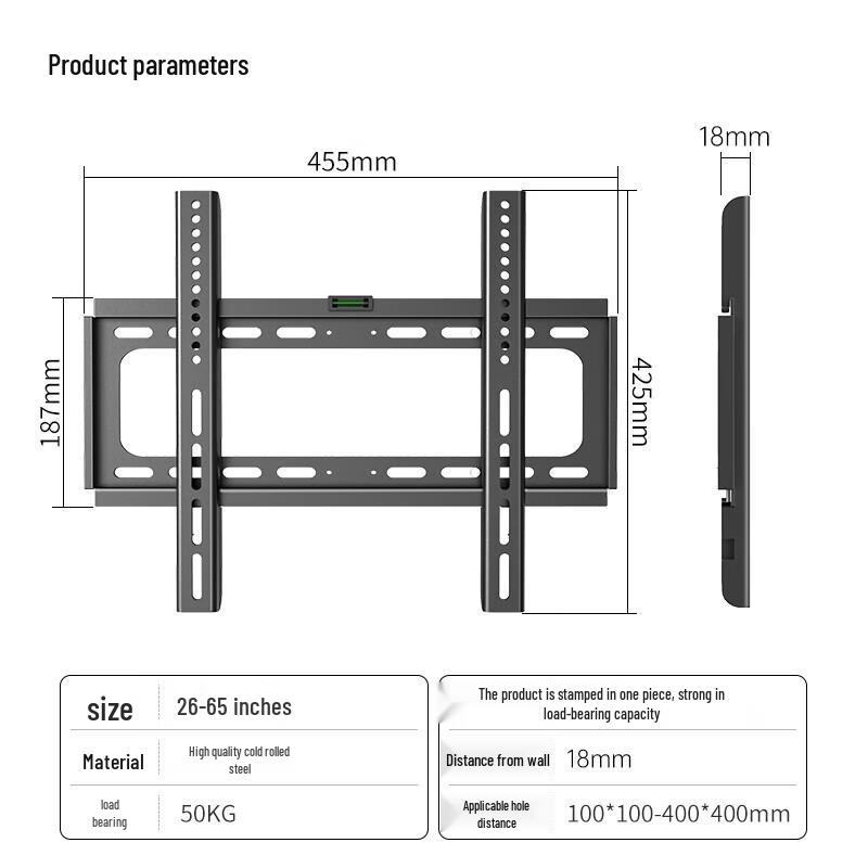Universal Adjustable Telescopic TV Wall Mount Bracket