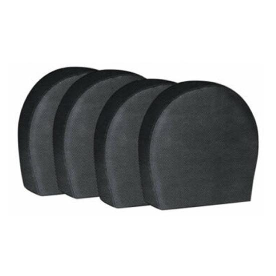 

4 шт., водонепроницаемый, устойчивый к истиранию черный автомобильный чехол для колес для автофургона