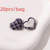 20pcs Heart Button Fabric Bag Buttons 20pcs Set Heart Shape Buttons  Sewing Crafts