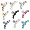 316 Stainless Steel Fashion Stud Earrings Screw Back Cartilage Tragus Conch Helix Piercing Jewelry