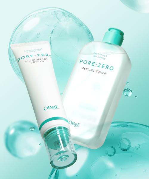 Obge Pore Zero Peeling Toner + Oil Control Lotion Set NONE