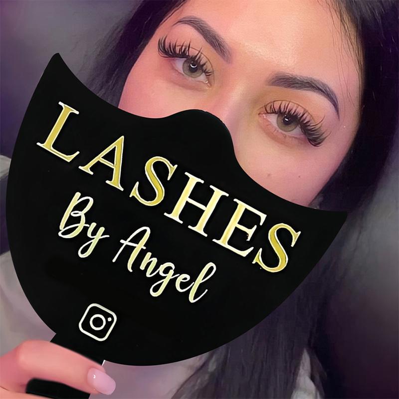 Handheld Eyelash Extension Prop Eyelash Technicians Social Media Face Photo Props Personalised Beauty Salon Display Tools