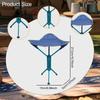 Camping Stool Fishing Tripod Foot Rest Compact Small Foldable Chair Slacker for Picnic Walking