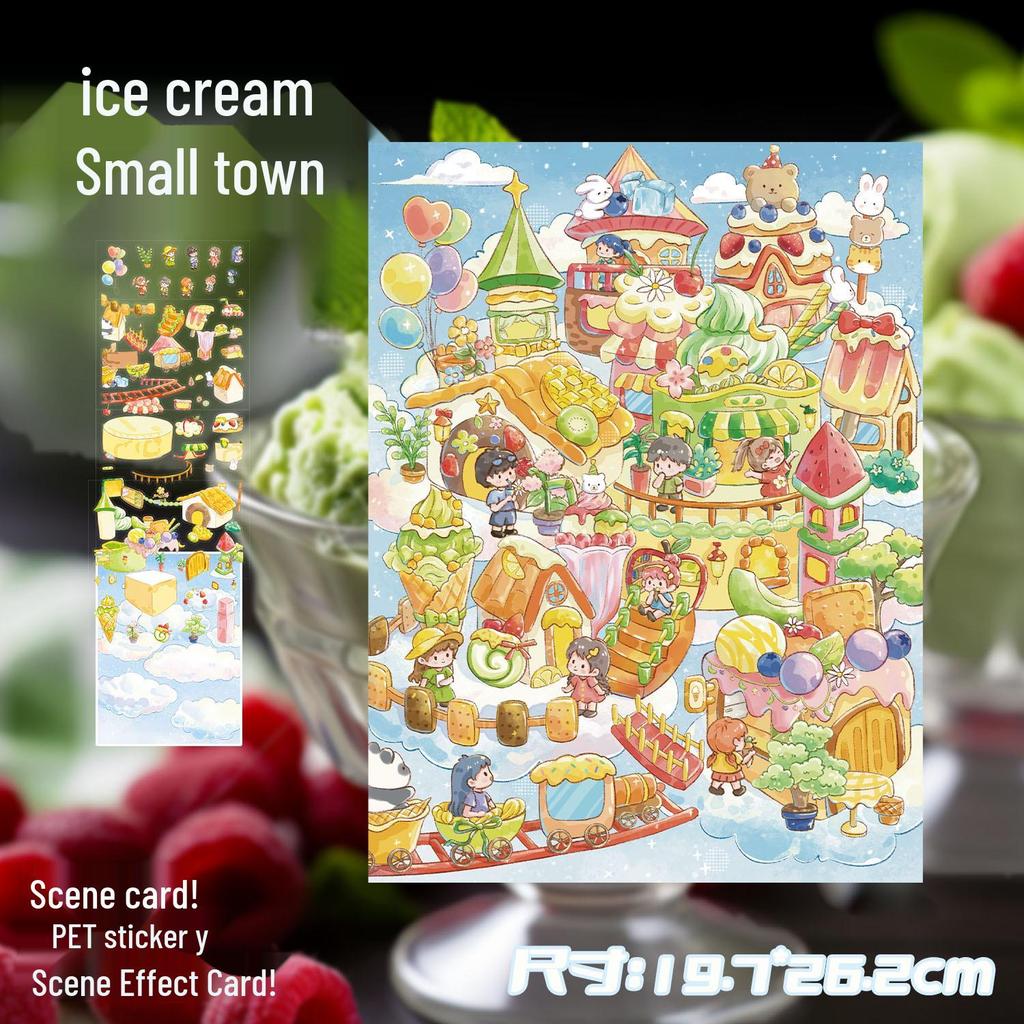 3D Large-Scale Scenery Sticker: DIY Visual Stacking Miniature Scene, No Cutting Needed
