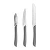 Grey Shine - Set of 3 Knives : Office, Peeler, Small Vegetables