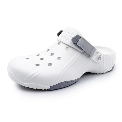 Amozi e Clog Perfeitos para Exterior e CL304 Tamanho Sandálias Masculinas Femininas, Casuais, Fashionáveis, Respiráveis, Uso, Praia, Rio, Verão. Branco, 27.0cm.