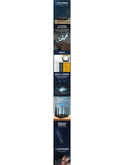 High-Speed Gigabit WiFi 6 Dual-Band 5G Router with Wall Penetration