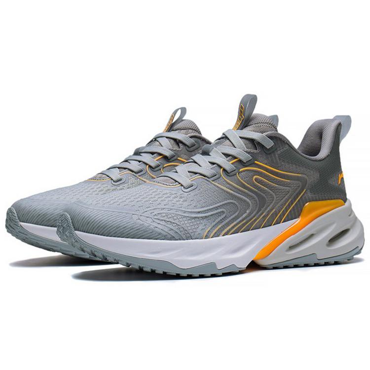 New LiNing EazGo Cushioning Rebound Low-Top Running Shoes Men's Space Gray ARES023-1