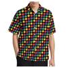 Camicia Casual Natalizia Stile Hawaiano Cardigan da Uomo per Capodanno Camicia a Maniche Corte Camicia da Uomo alla Moda
