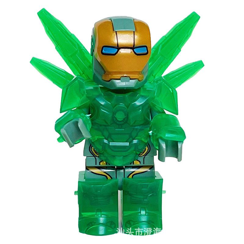 Ninja Warrior Superhero Doll With Weapon Single Building Block Assembly Toy