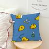 Cute Cartoon Art Duck L-line F-friends S-Sally Cushion Cover Soft Pillow Case for Sofa Living Room Home Decor Protective Covers