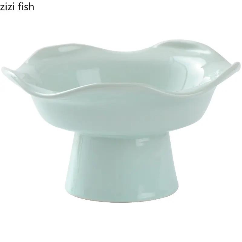 Ceramic Dinner Plates Sashimi Sushi Plate Cake Stands Artistic Conception Restaurant Solid Color Tableware Snack Dessert Dishes