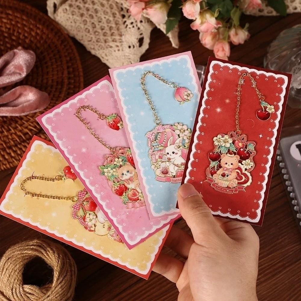 Exquisite Book Clip Bear Page Marker Creative Pendant Bookmark Gift