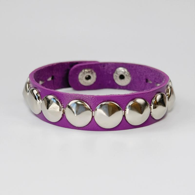 Punk Rivet Chain Bracelet Spike Leather Rock Style Metal Bracelet Wristbands Unisex Leather Bracelet