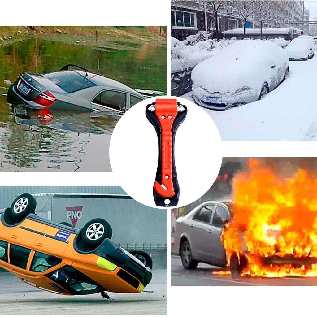 Car Escape Emergency Hammer, Disaster Preparedness Goods, Seat Belt Cutter, For Breaking Windows Glass,