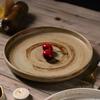 Japanese Ceramic Dinner Plate Steak Food Tray Tableware Straight Edge Flat Plate Salad Pasta Dish Dinnerware