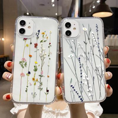 Funda For Iphone 11 Case Iphone 14 13 12 11 Pro Max Cases Iphone 13 Mini Xs Xr 7 8 6 S Plus Se 2022 2020 Clear Flower Back Cover