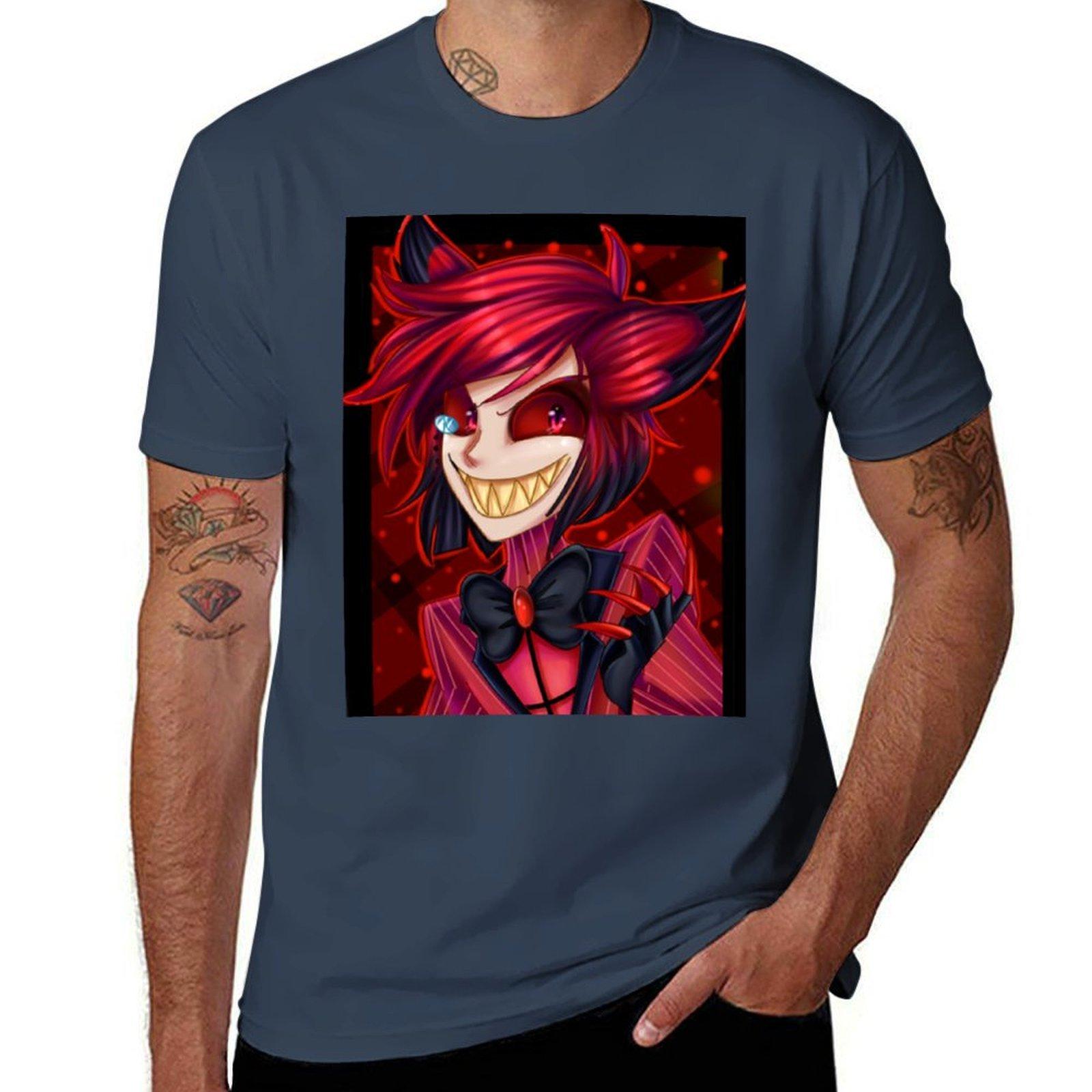 Alastor The Radio Demon Tshirt Casual Basic Street Style Tshirt S