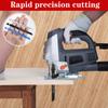 50/25PCS Contractor Jigsaw Blades Set with Storage Case, Assorted T-Shank Jig Saw Blades for Wood, Plastic and Metal Cutting