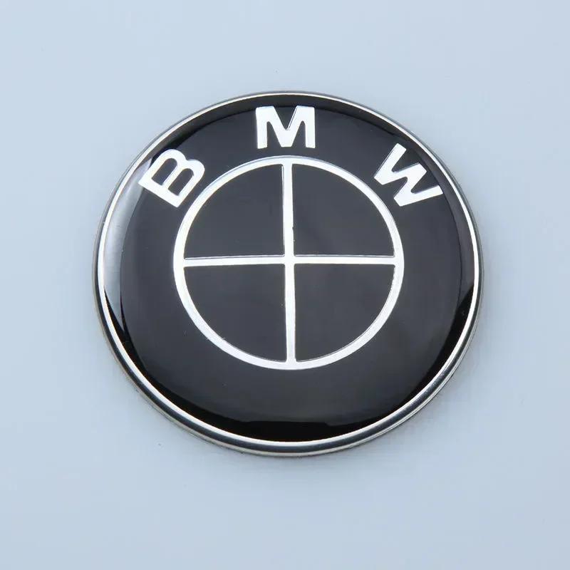 Schwarz Weiß Auto 50. Jubiläum Logo Felgen Dekoration Abdeckung Für BMW X1 X3 X5 1 3 5 7 Serie Z4 G20 G30 G05 G01 G11 E46 E90