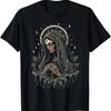 NEUES LIMITIERTES Mutter Maria Cooles Gotisches Goth Katholiken Tattoo T-Shirt S 5XL Vintage Gewaschen Unisex Designer Kleidung Streetwear