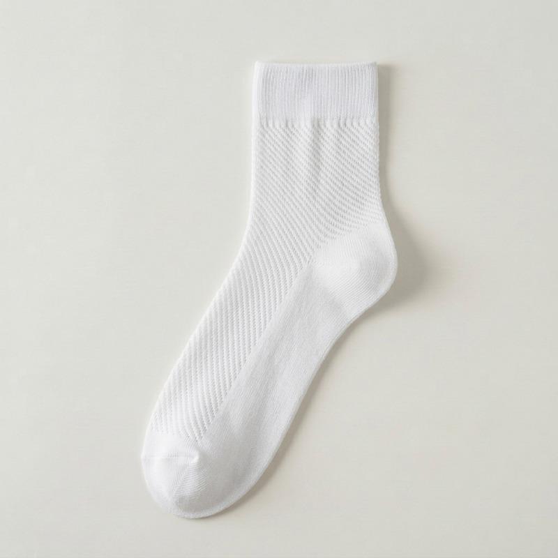 Spring and Summer Children's Thin Pure Cotton Anti-Odor Mid-Teenage Breathable Mesh All-Cotton Spring and Autumn Short Socks