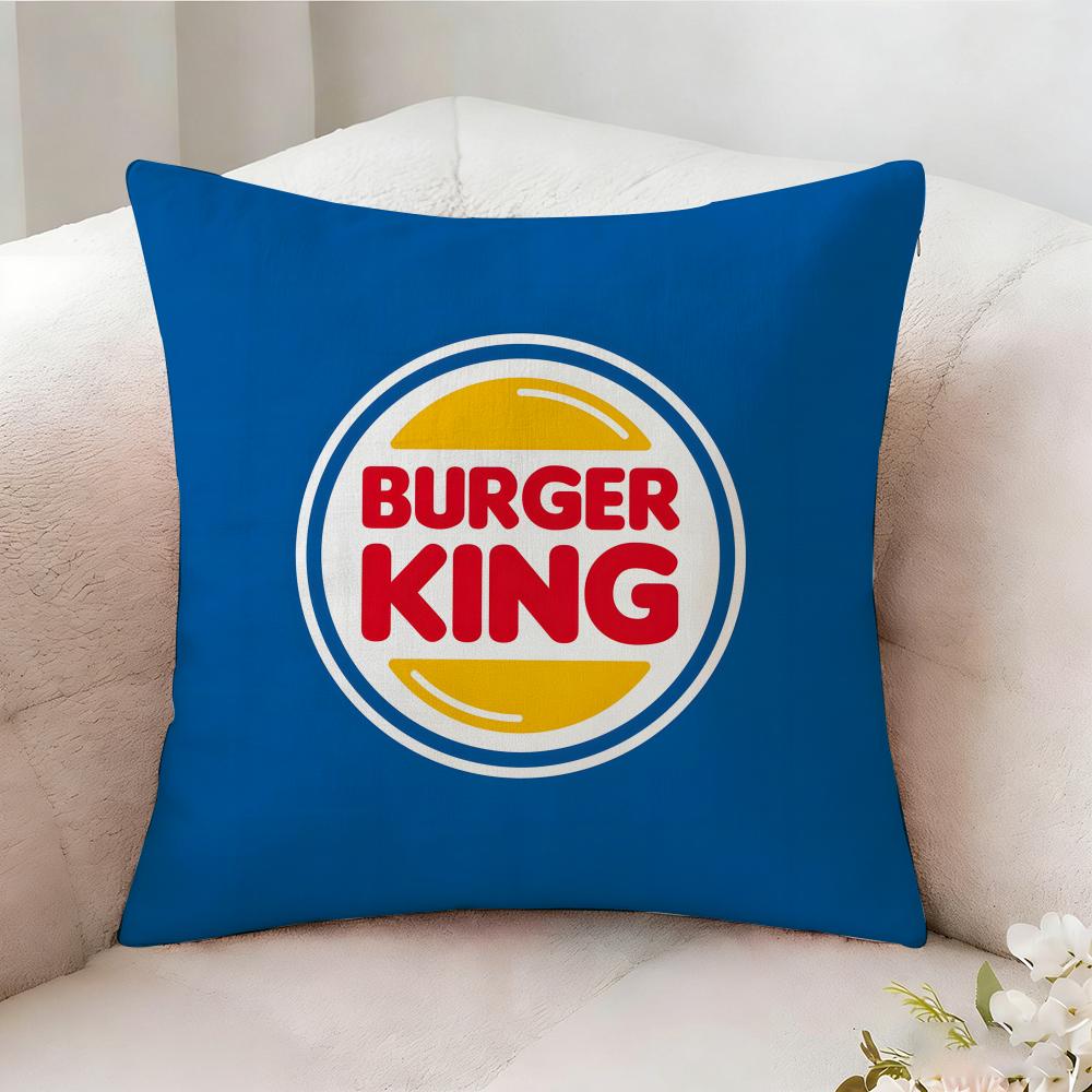 Burger King Brand Pillow Case Pillowcase, Double-sided Printed, Sofa Cushion, Bedroom Headboard Pillow